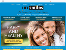 Tablet Screenshot of lifesmiles.ca